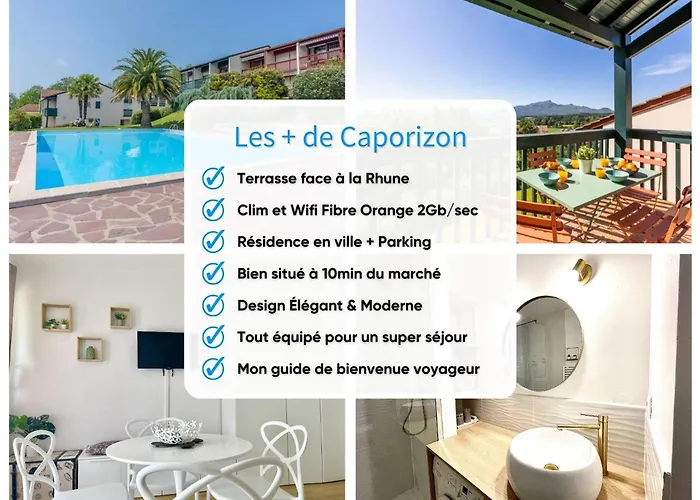 Appartement Caporizon-baillenia-t1 Vue Montagne - Piscine St Jean De Luz *